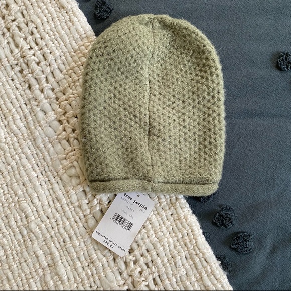 Free People DreamLand Knit Beanie in Olive - Picture 5 of 6
